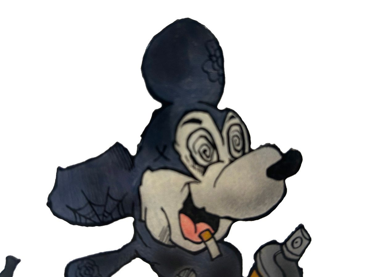 Sculpture de EMER a pour titre Mickey style graphique dim : EMERprix:160