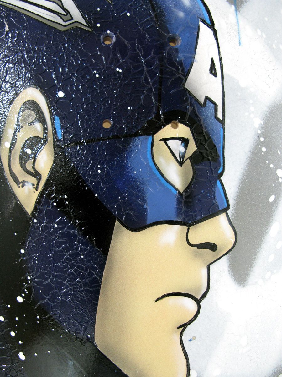 Sculpture de JUG a pour titre Skate The Captain style street pop art dim : JUGprix:350