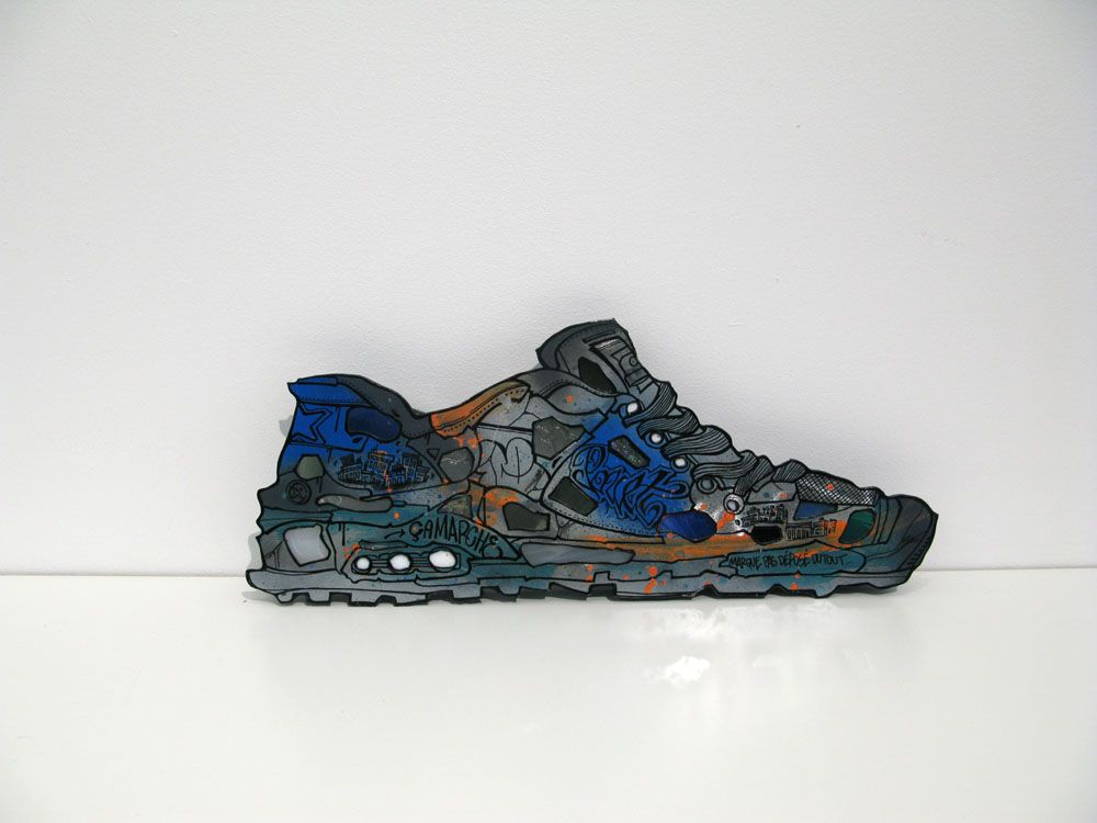 Tableau de EMER a pour titre Sneakers 1 style street pop art dim : EMERprix:190