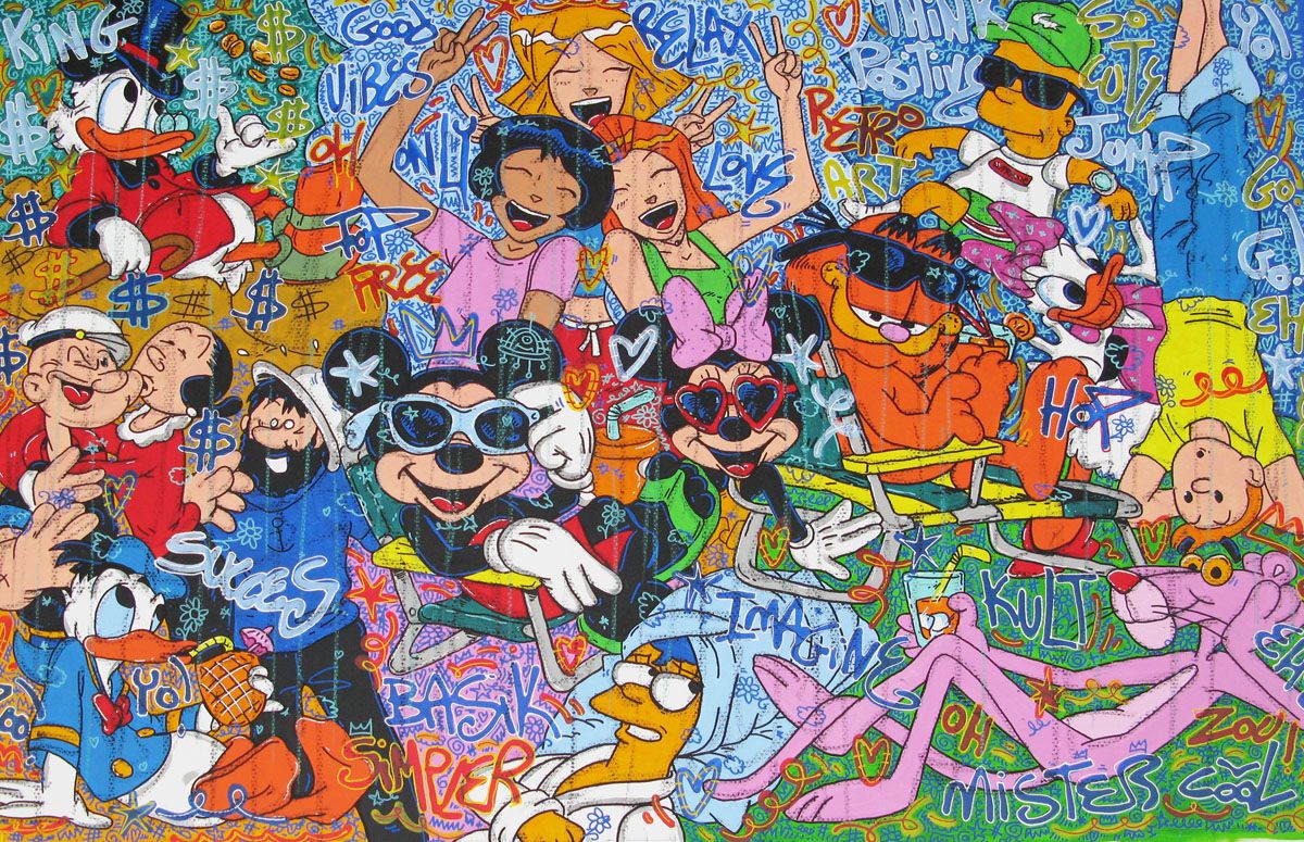 Tableau de RICO SAB a pour titre So kult style street pop art dim : RICO SABprix:2200
