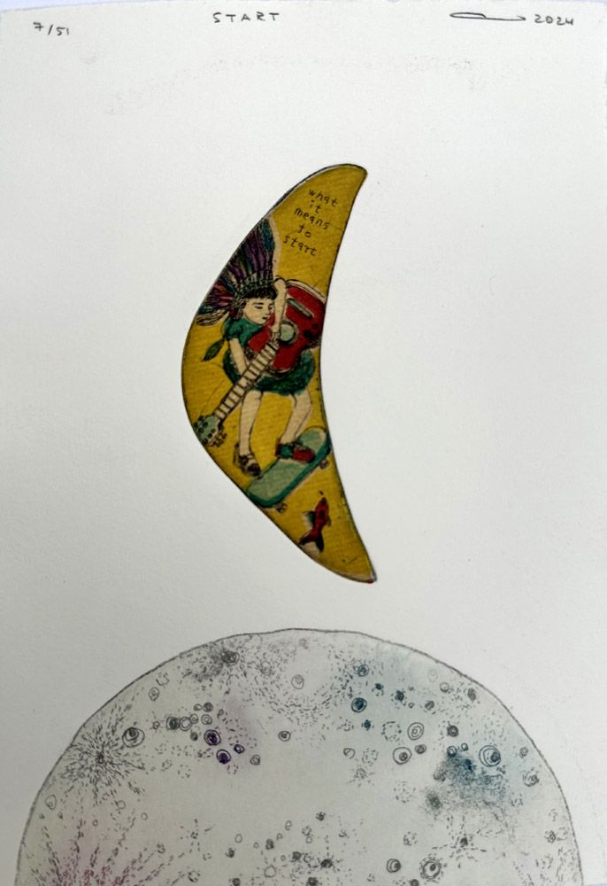 Editions d'art de ATSUKO ISHII a pour titre Start style figuratif dim : ATSUKO ISHIIprix:60