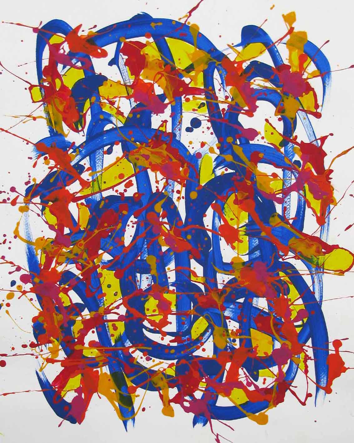 Dessin de STEPHANE RIME a pour titre Noname D54 style abstrait dim : STEPHANE RIMEprix:100
