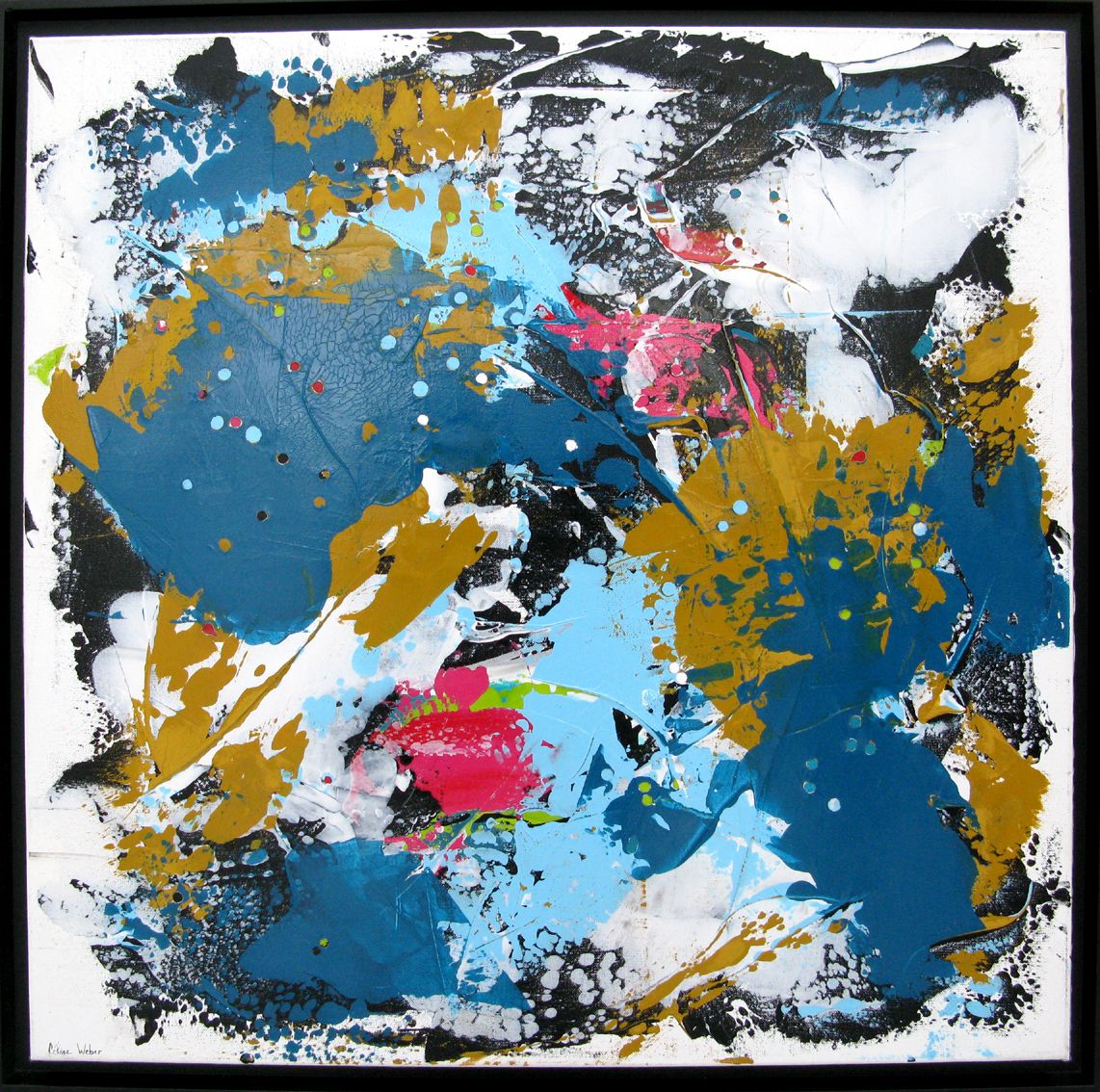 Tableau de CELINE WEBER a pour titre Stone - Récif style abstrait dim : CELINE WEBERprix:950