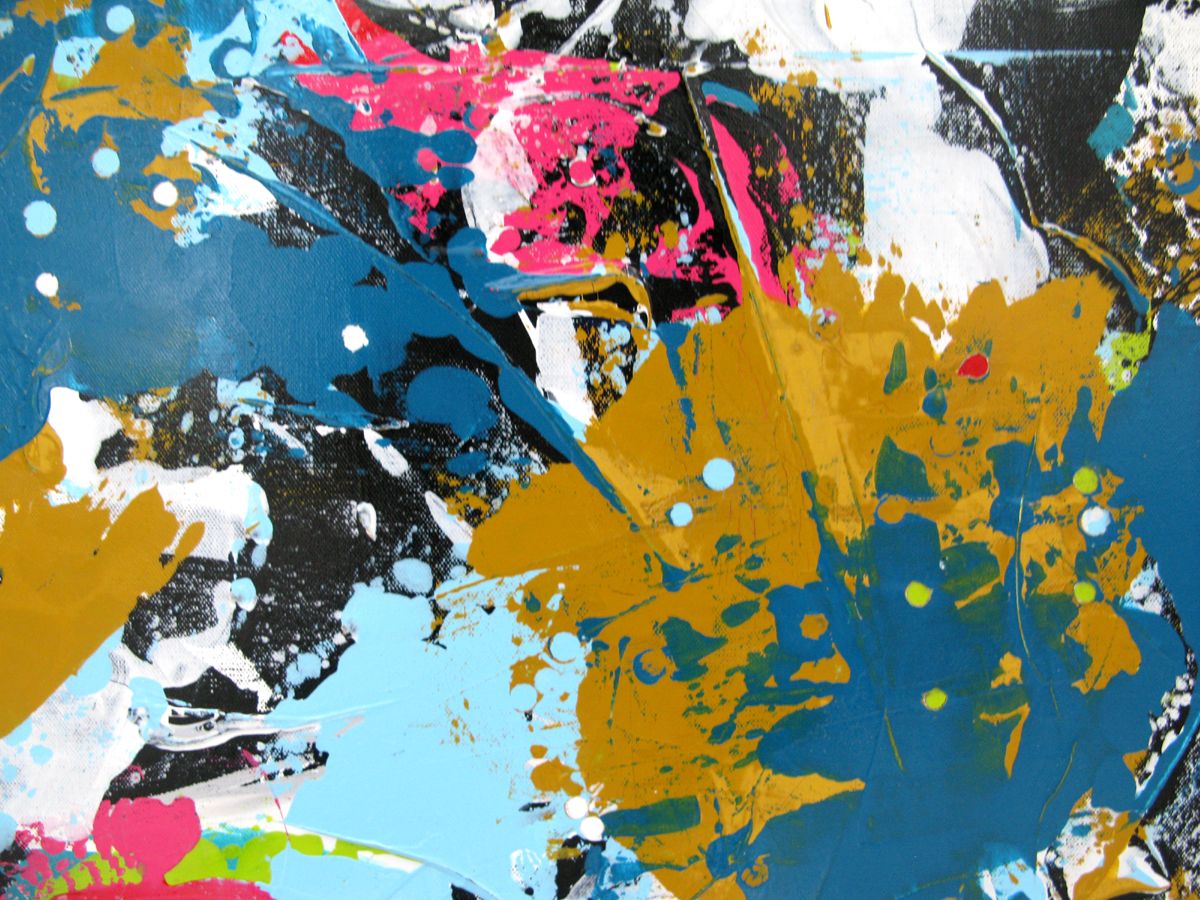 Tableau de CELINE WEBER a pour titre Stone - Récif style abstrait dim : CELINE WEBERprix:950