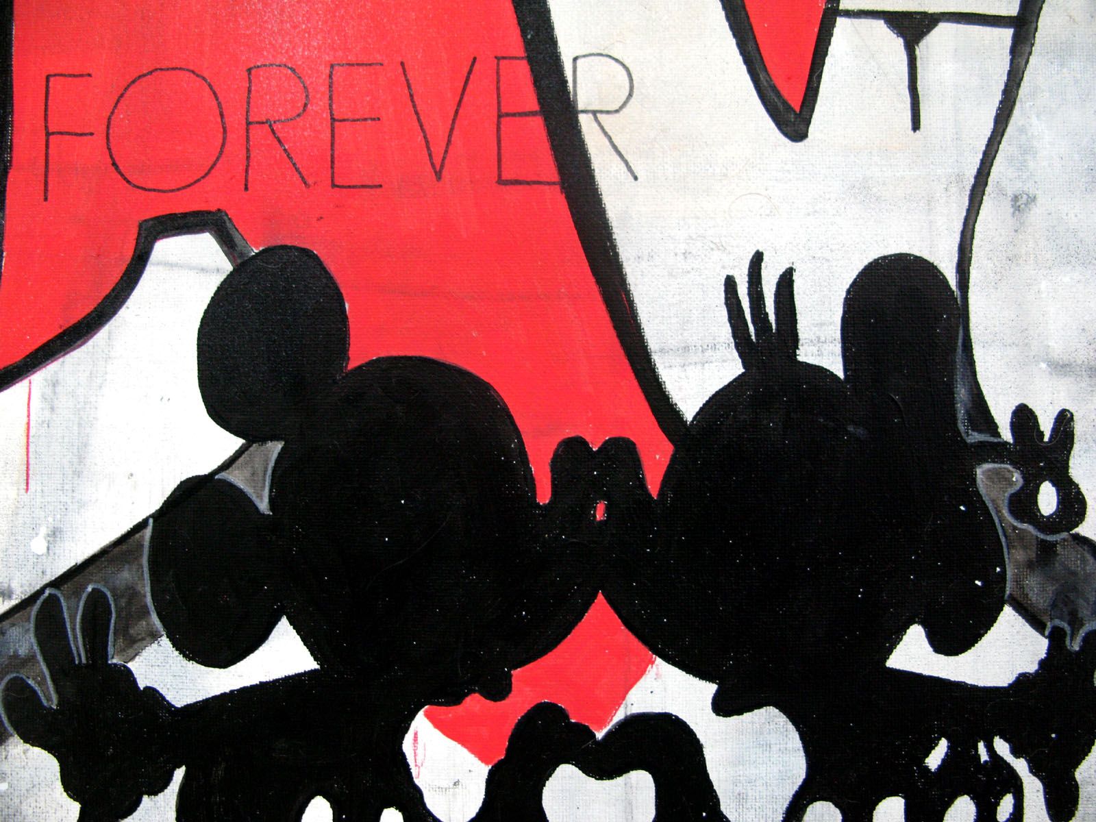 Tableau de PATRICIA GADISSEUR a pour titre I just want you style street pop art, graffiti dim : PATRICIA GADISSEURprix:320