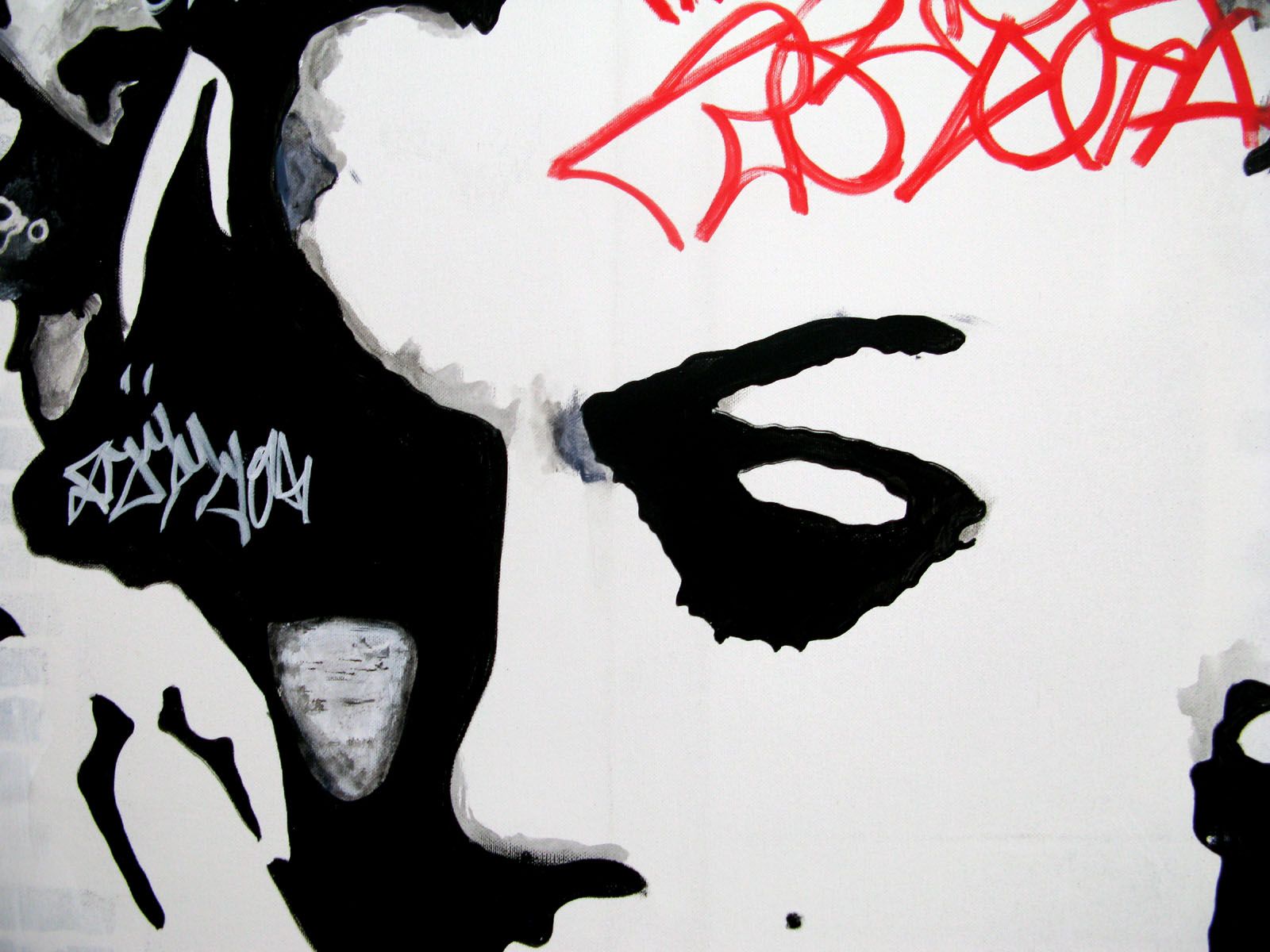 Tableau de PATRICIA GADISSEUR a pour titre Private world style graffiti, street pop art dim : PATRICIA GADISSEURprix:900