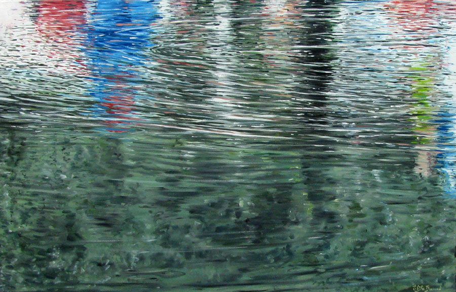 Tableau de ELISE BARAT a pour titre FONTAINE style figuratif dim : ELISE BARATprix:500