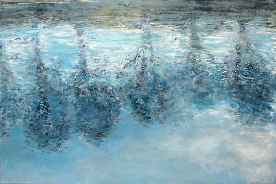 Tableau de ELISE BARAT a pour titre PLATANES style figuratif dim : ELISE BARATprix:1000