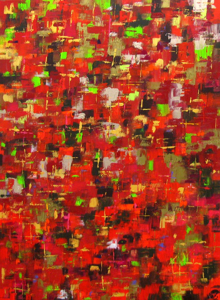Tableau de VSK a pour titre SANS TITRE style abstrait dim : VSKprix:850