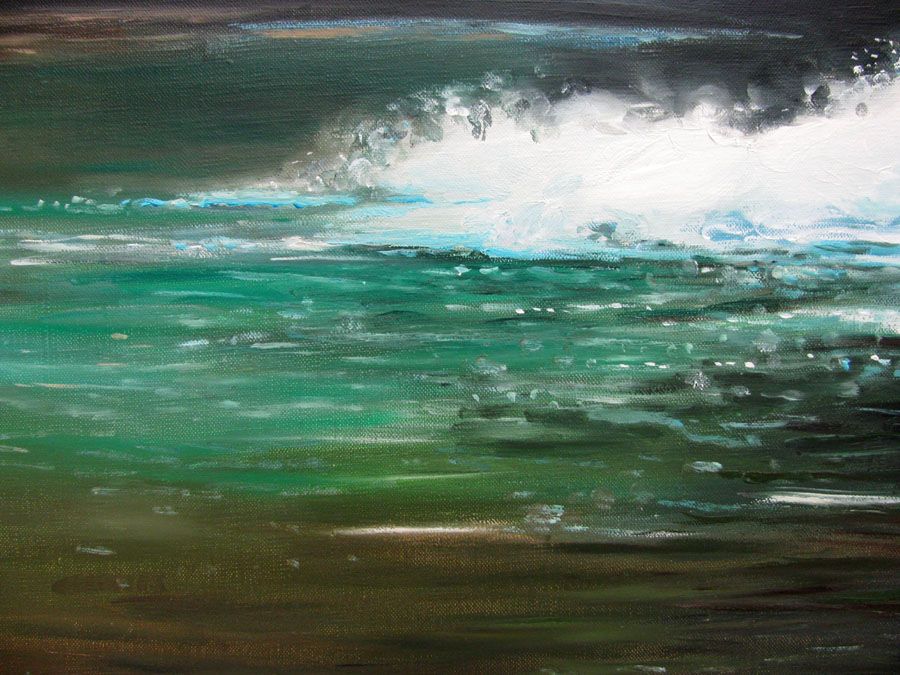 Tableau de ELISE BARAT a pour titre CASCADE DU HERISSON style figuratif dim : ELISE BARATprix: