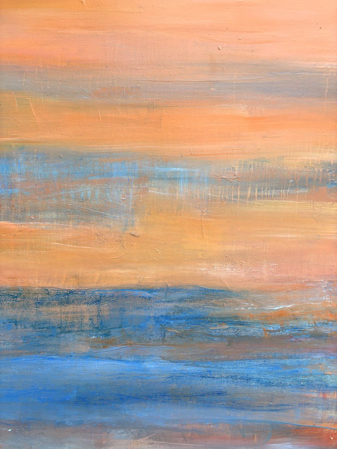 Tableau de PASCALE JACQUEMOND a pour titre Sables oranges style abstrait dim : PASCALE JACQUEMONDprix:1600