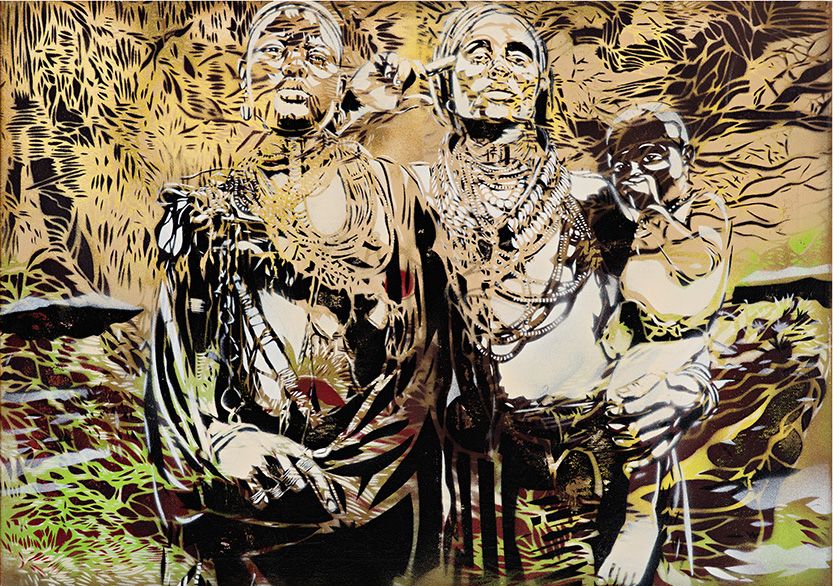 Editions d'art de ARTISTE OUVRIER a pour titre FEMMES ERBORE style figuratif dim : ARTISTE OUVRIERprix:100