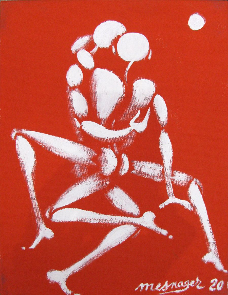 Tableau de JEROME MESNAGER a pour titre TOILE 37 style figuratif dim : JEROME MESNAGERprix:550