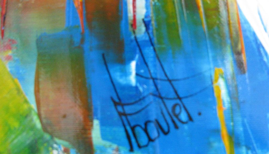 Tableau de F. BOUTET a pour titre CITY 1 style no dim : F. BOUTETprix:850
