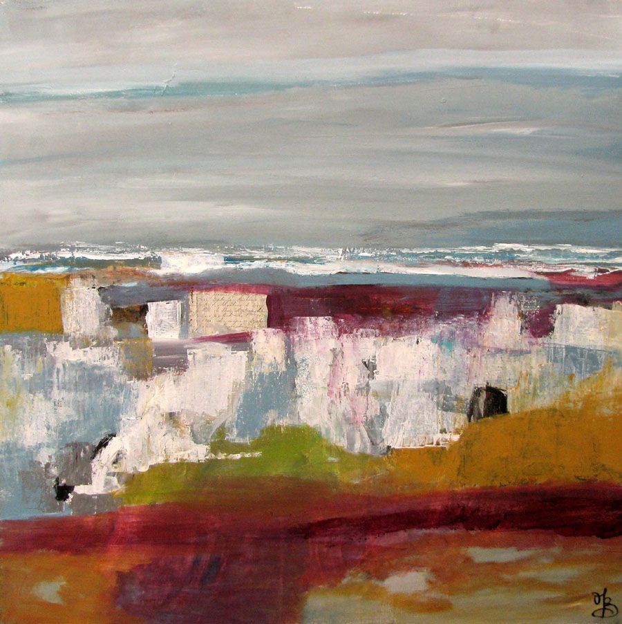 Tableau de MICHELLE BOISSONOT a pour titre SANS TITRE style abstrait dim : MICHELLE BOISSONOTprix:300