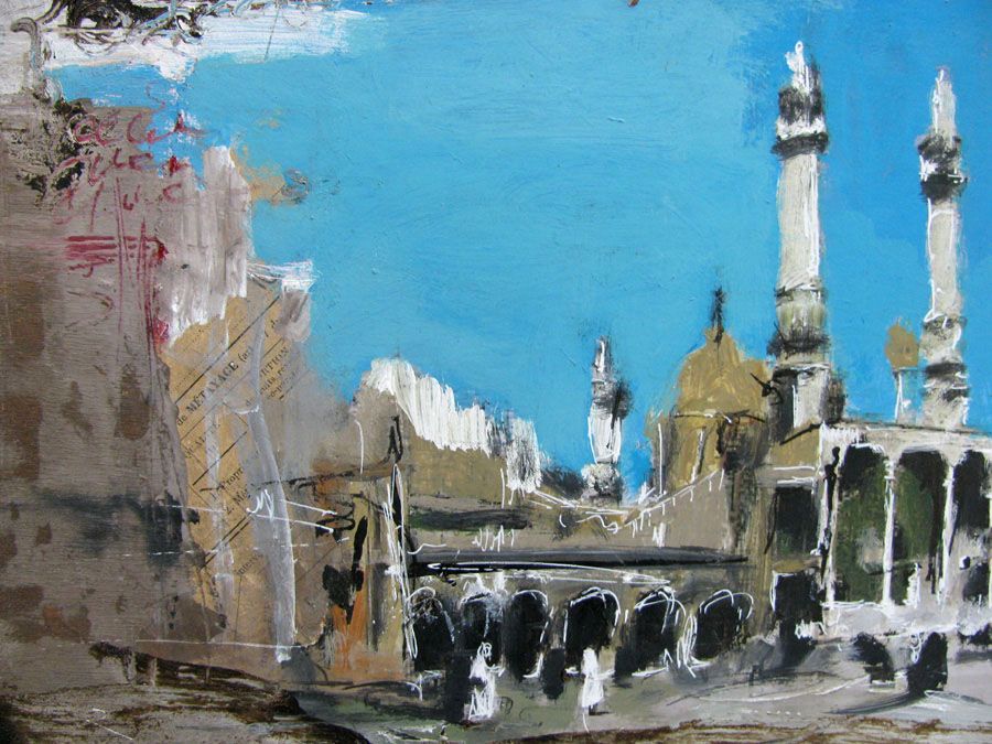 Tableau de ARANCHA TEJEDOR a pour titre MEZQUITA style figuratif dim : ARANCHA TEJEDORprix:250