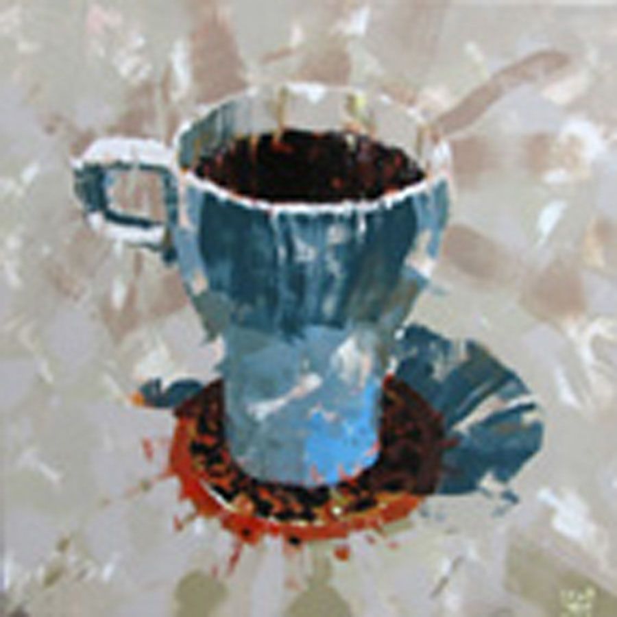 Tableau de HEATON RUDYARD a pour titre COFFEE TIME style figuratif dim : HEATON RUDYARDprix:300