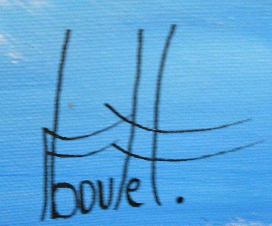 Tableau de F. BOUTET a pour titre MARINE ABSTRAITE style abstrait dim : F. BOUTETprix:650