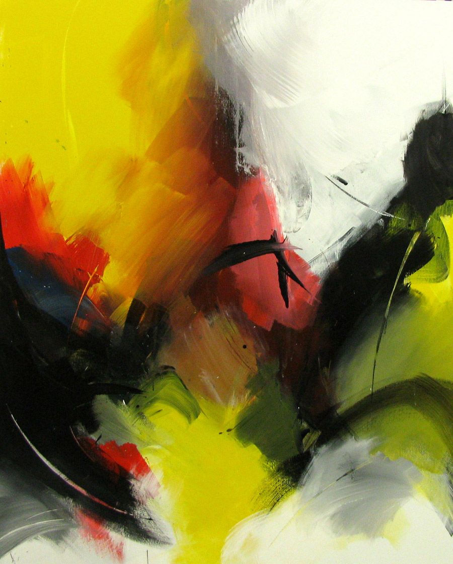 Tableau de JM BARROIS a pour titre SANS TITRE style abstrait dim : JM BARROISprix:1600