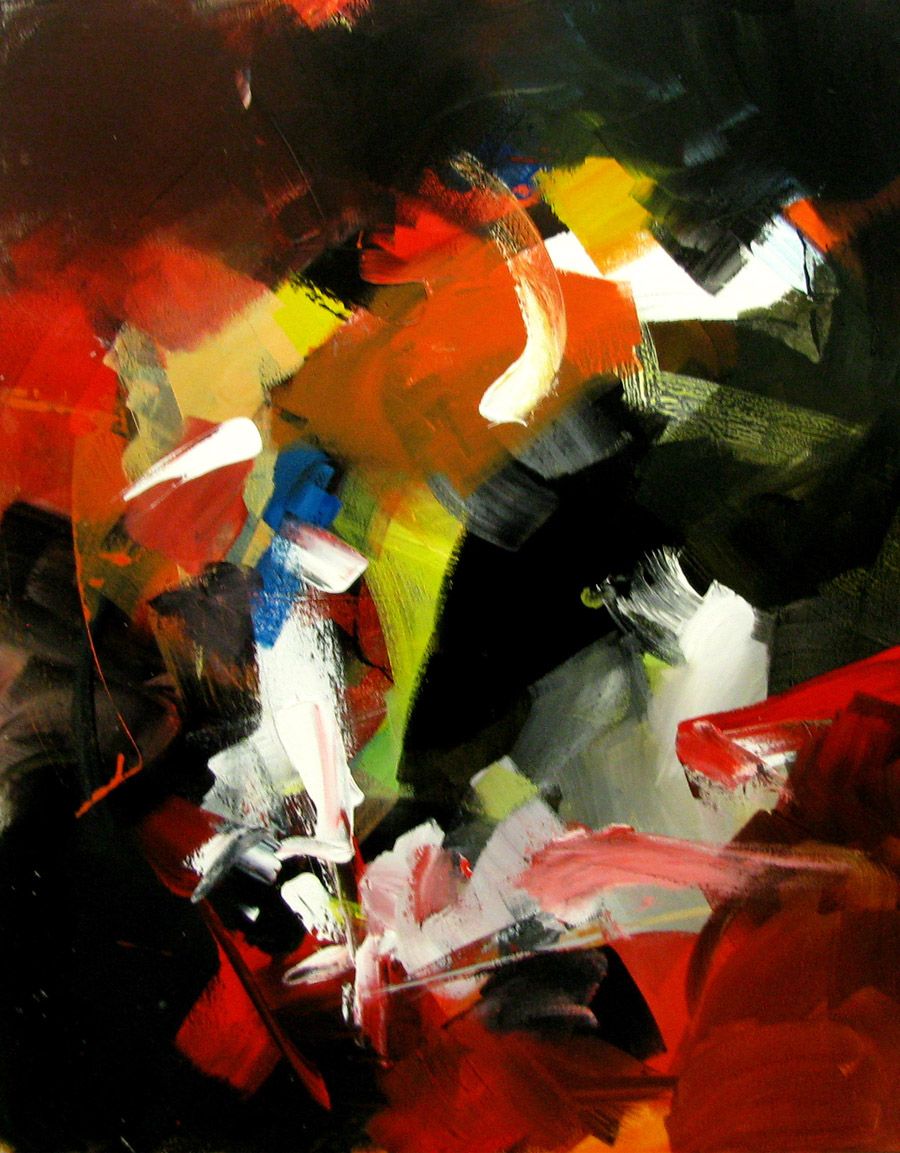 Tableau de JM BARROIS a pour titre SANS TITRE style abstrait dim : JM BARROISprix:950