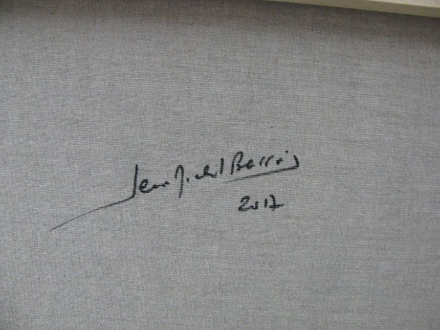 Tableau de JM BARROIS a pour titre SANS TITRE style abstrait dim : JM BARROISprix:650