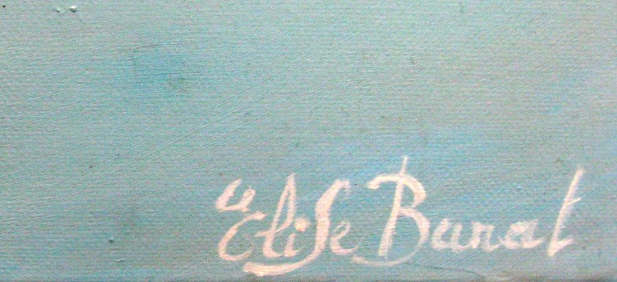 Tableau de ELISE BARAT a pour titre SOUS BOIS style figuratif dim : ELISE BARATprix:1300