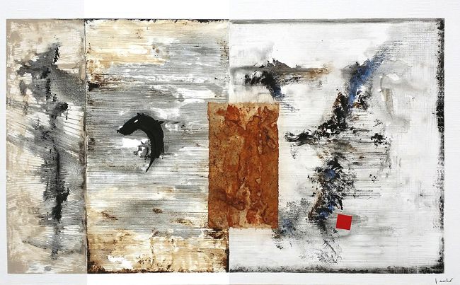 Tableau de LUDOVIC MERCHER a pour titre MEDITATION style abstrait dim : LUDOVIC MERCHERprix:1250