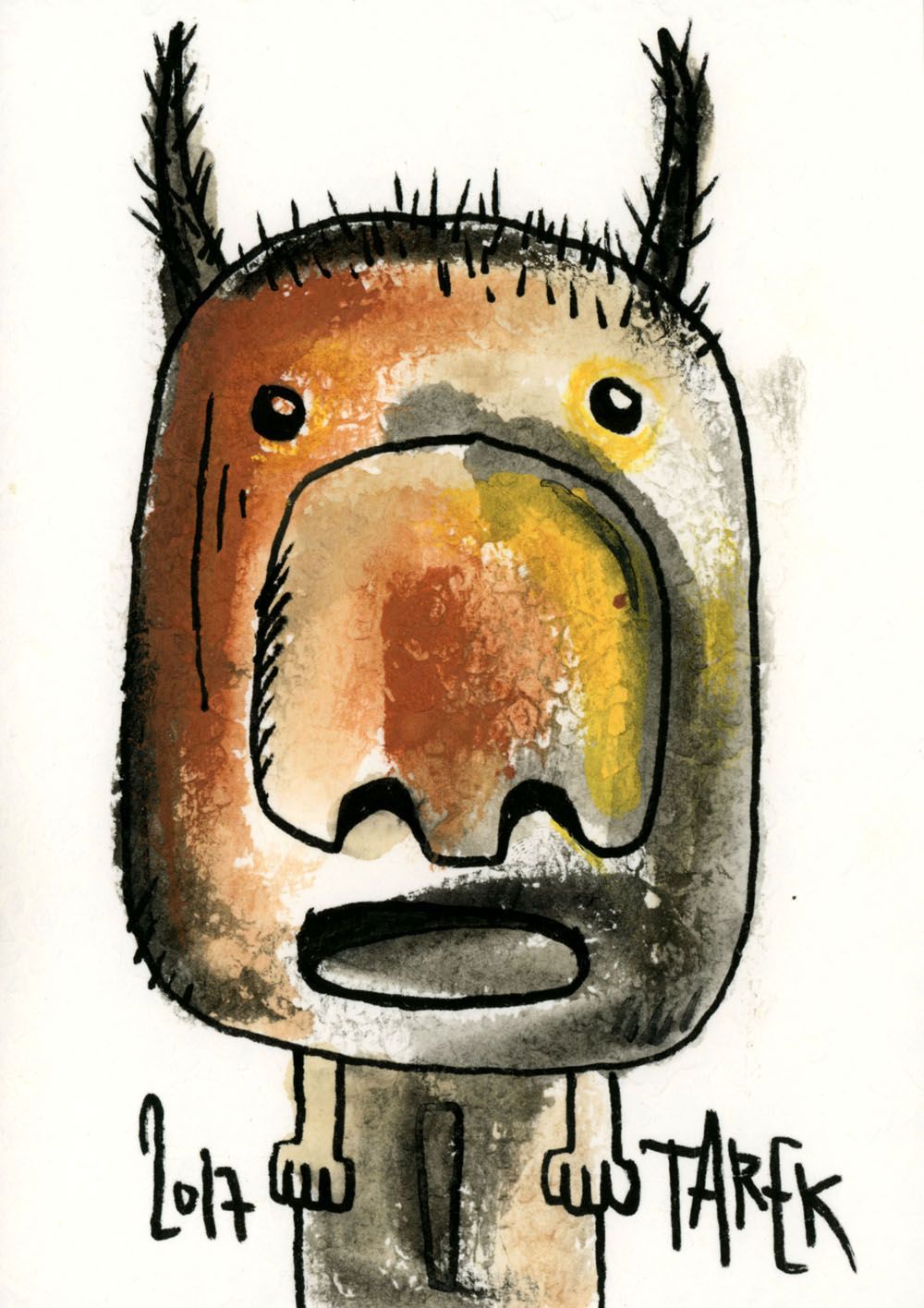 Dessin de TAREK a pour titre TAURUS style graphique dim : TAREKprix:70