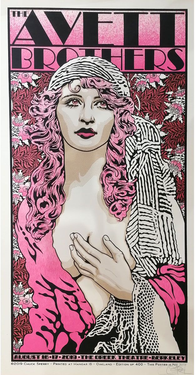 Editions d'art de CHUCK SPERRY a pour titre THE AVETT BROTHERS 2 TEST COULEURS style figuratif dim : CHUCK SPERRYprix:600