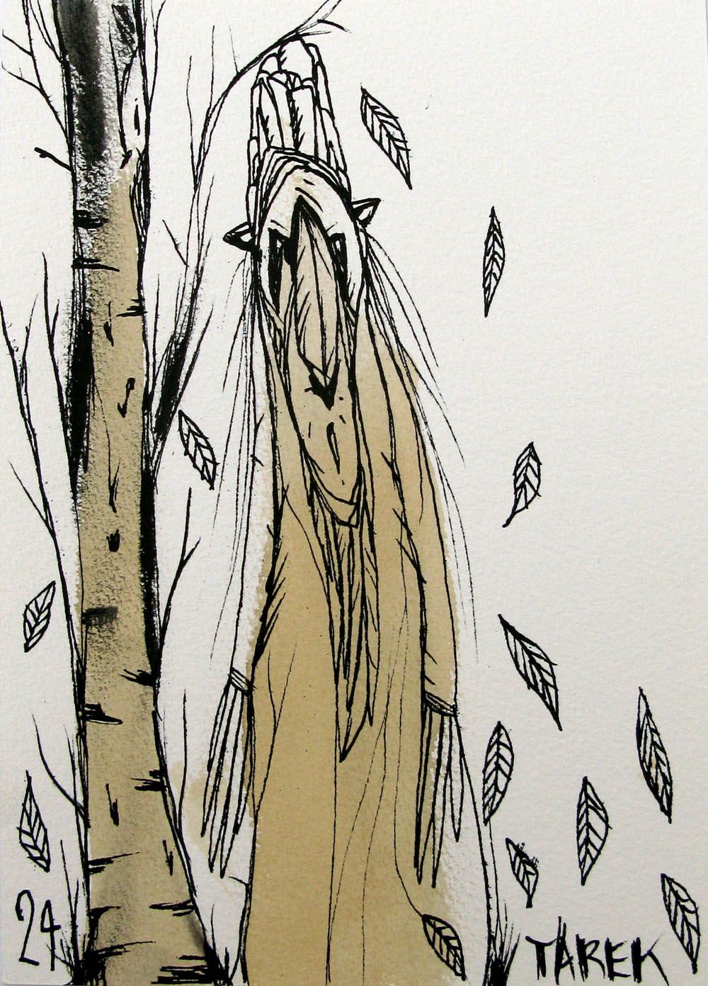 Dessin de TAREK a pour titre Totem 1 style graffiti, street art dim : TAREKprix:70