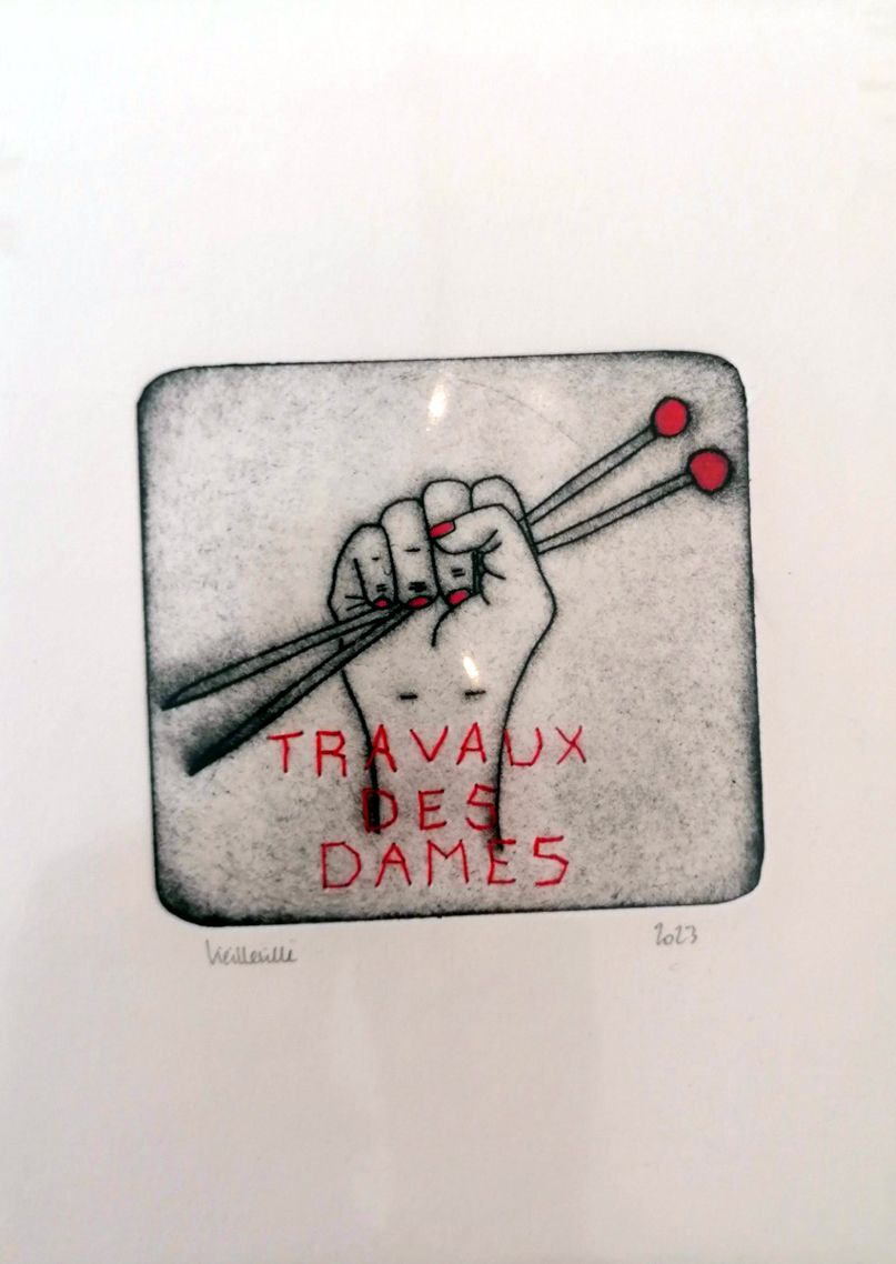 Editions d'art de NAVIEILLEVILLE a pour titre Travaux des dames style figuratif, graphique dim : NAVIEILLEVILLEprix:40