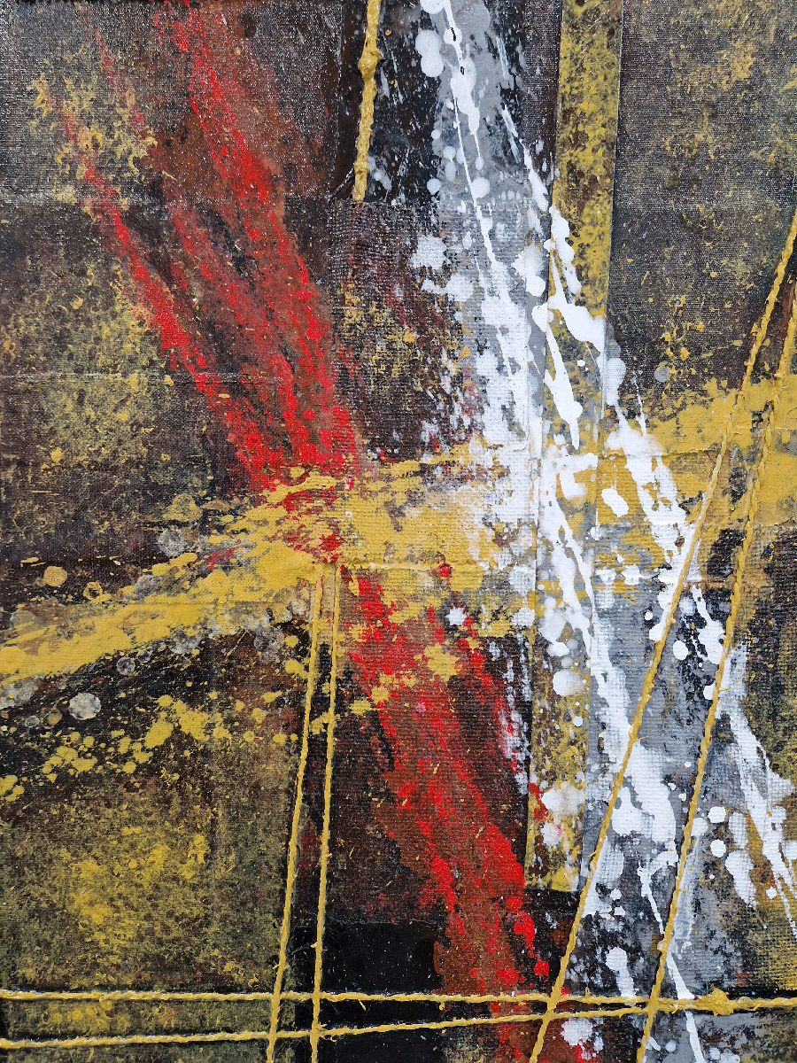 Tableau de Philippe Boliviera a pour titre Santiago style abstrait dim : Philippe Bolivieraprix:850