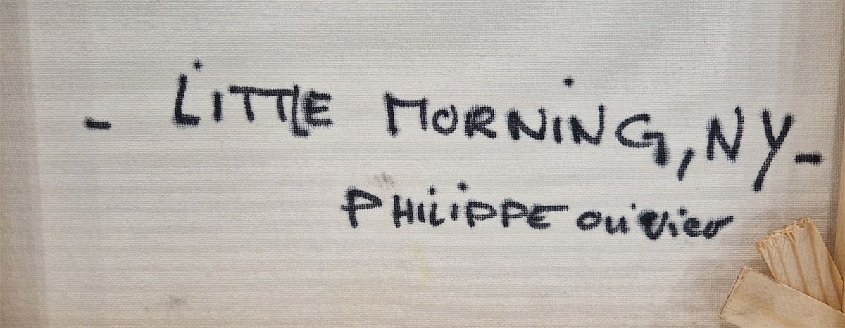 Tableau de PHIL a pour titre Little morning, NY style figuratif dim : PHILprix:350