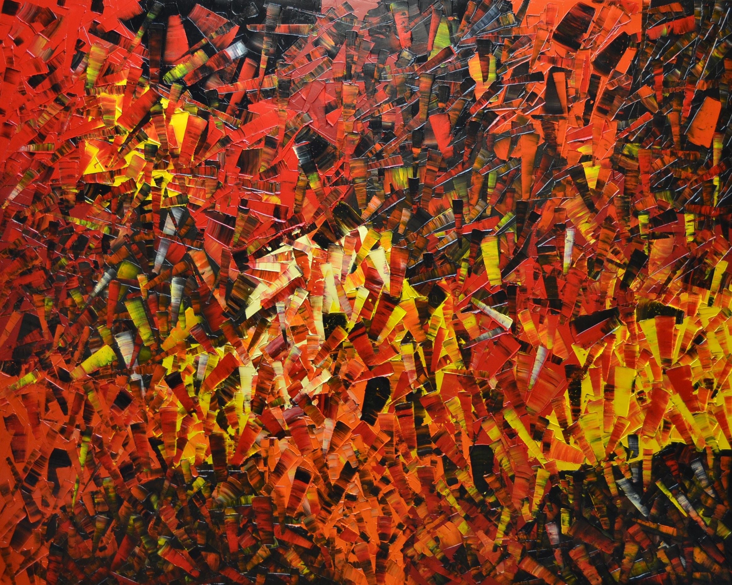 Tableau de ALAIN BECANNE a pour titre Peinture abstraite 04-2024-25 style abstrait dim : ALAIN BECANNEprix:1700