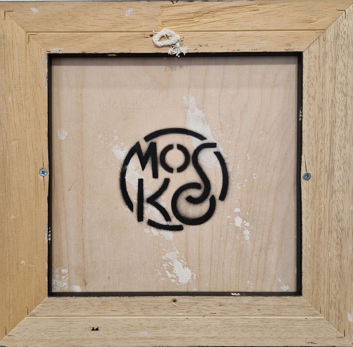 Tableau de MOSKO a pour titre Félin assis style street art dim : MOSKOprix:420