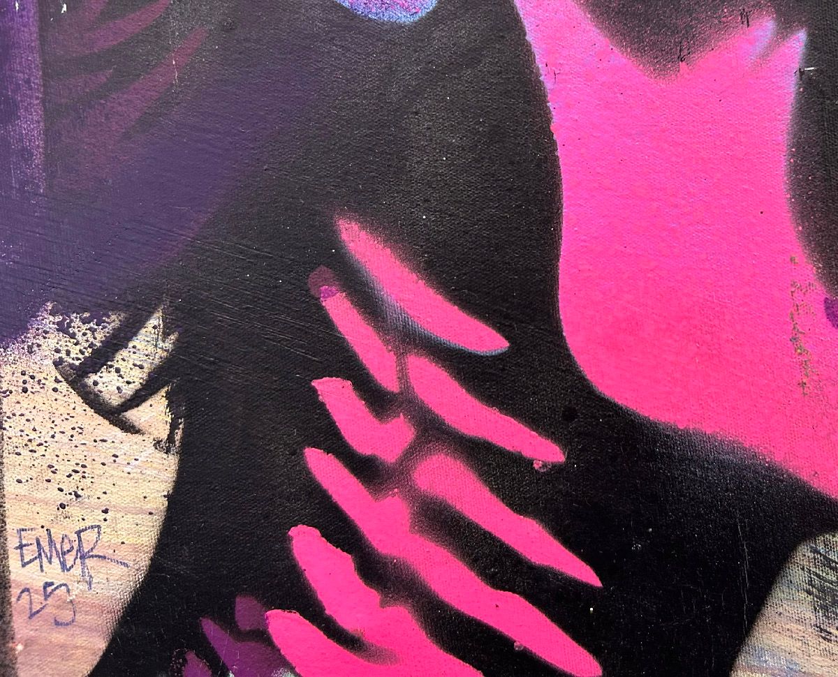 Tableau de Craig & Emer a pour titre One love style graffiti, street art dim : Craig & Emerprix:300
