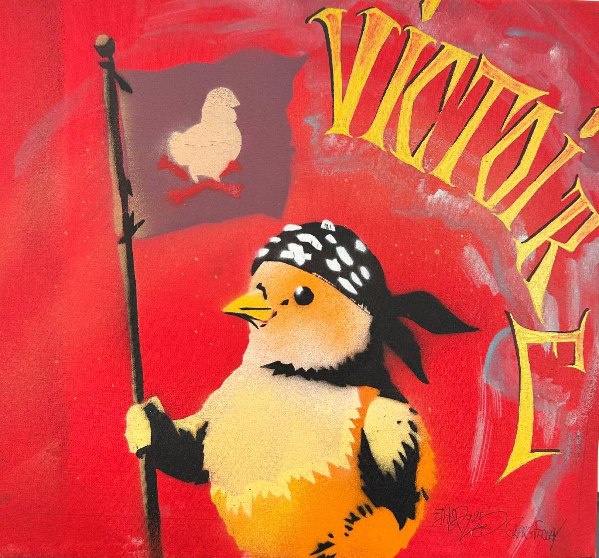 Tableau de Craig & Emer a pour titre Victory style graffiti, street art dim : Craig & Emerprix:200