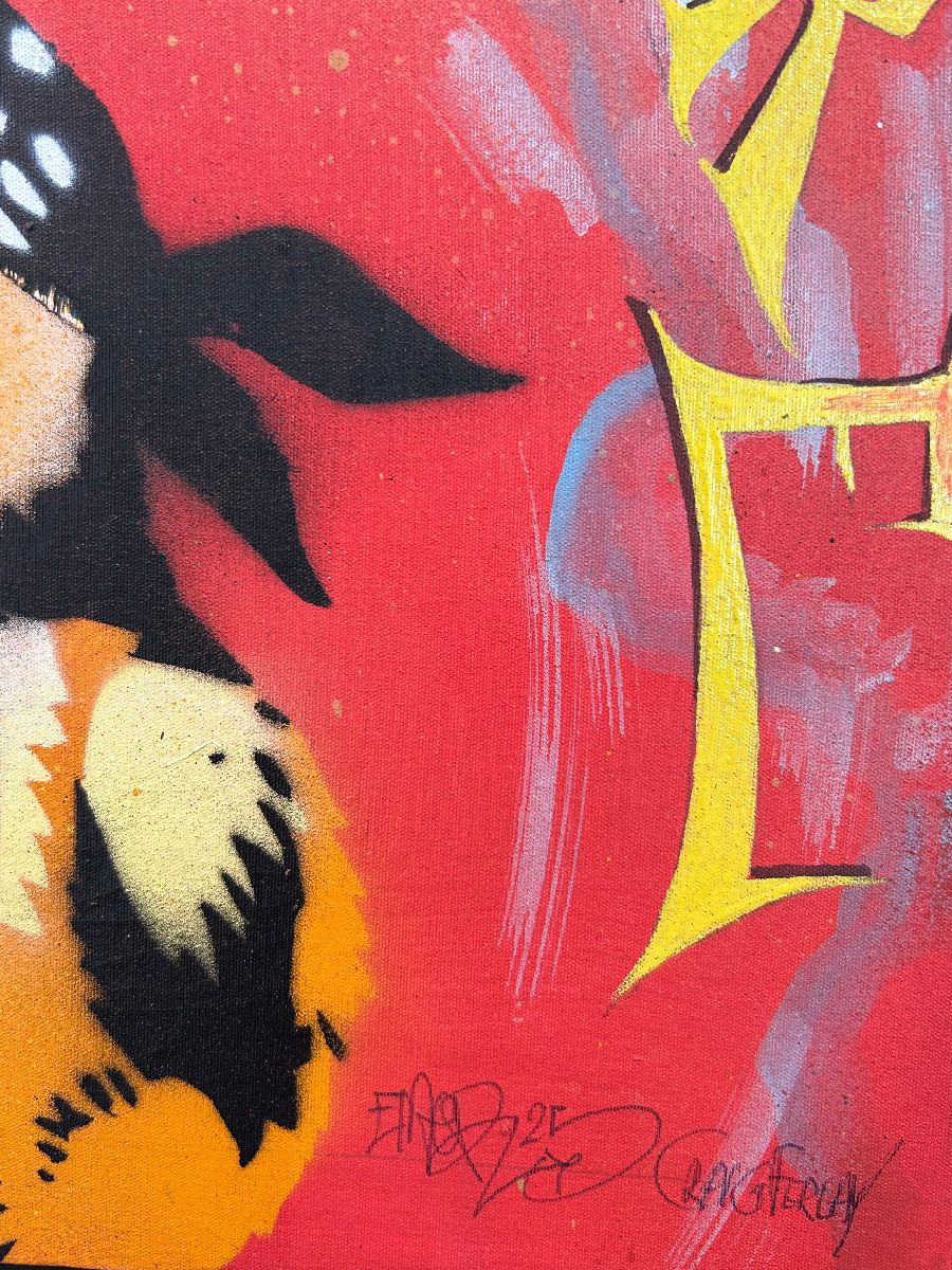 Tableau de Craig & Emer a pour titre Victory style graffiti, street art dim : Craig & Emerprix:200