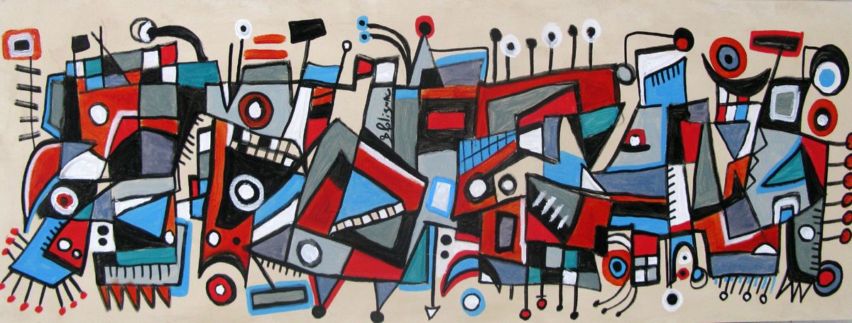 Tableau de Daniel De POLIGNAC a pour titre The mess style graphique dim : Daniel De POLIGNACprix:700