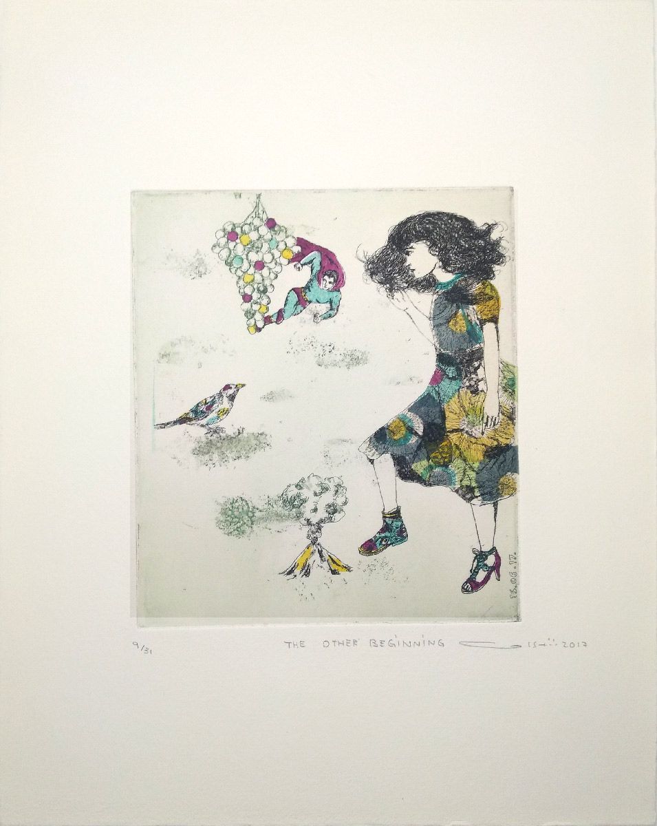 Editions d'art de ATSUKO ISHII a pour titre THE OTHER BEGINNING style figuratif dim : ATSUKO ISHIIprix:130