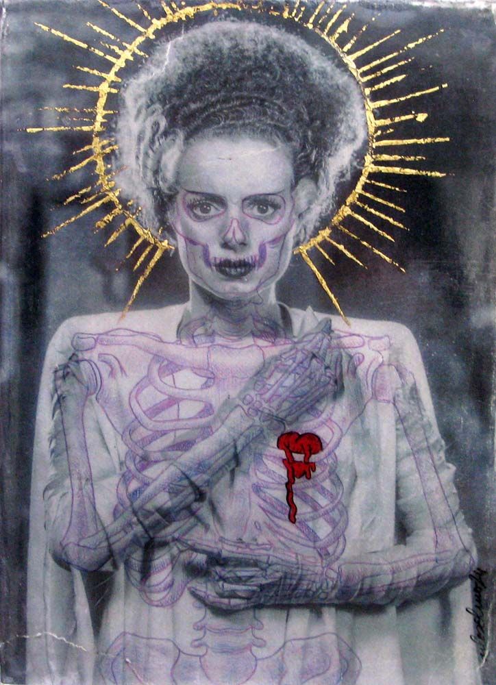 Editions d'art de Carlos Olmo a pour titre The bride of frankenstein style figuratif dim : Carlos Olmoprix:400