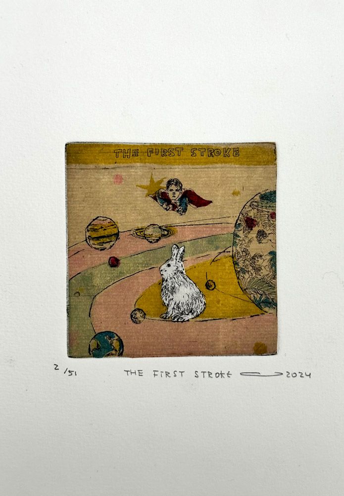 Editions d'art de ATSUKO ISHII a pour titre The first stroke style figuratif dim : ATSUKO ISHIIprix:40