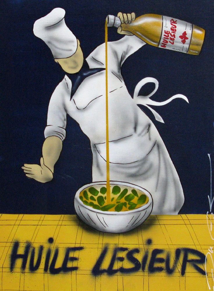 Tableau de JUG a pour titre The Oil style street pop art dim : JUGprix:450