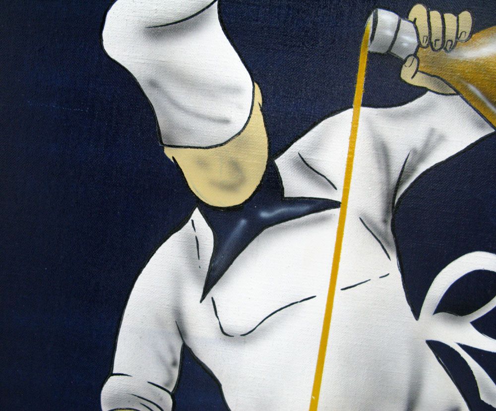 Tableau de JUG a pour titre The Oil style street pop art dim : JUGprix:450