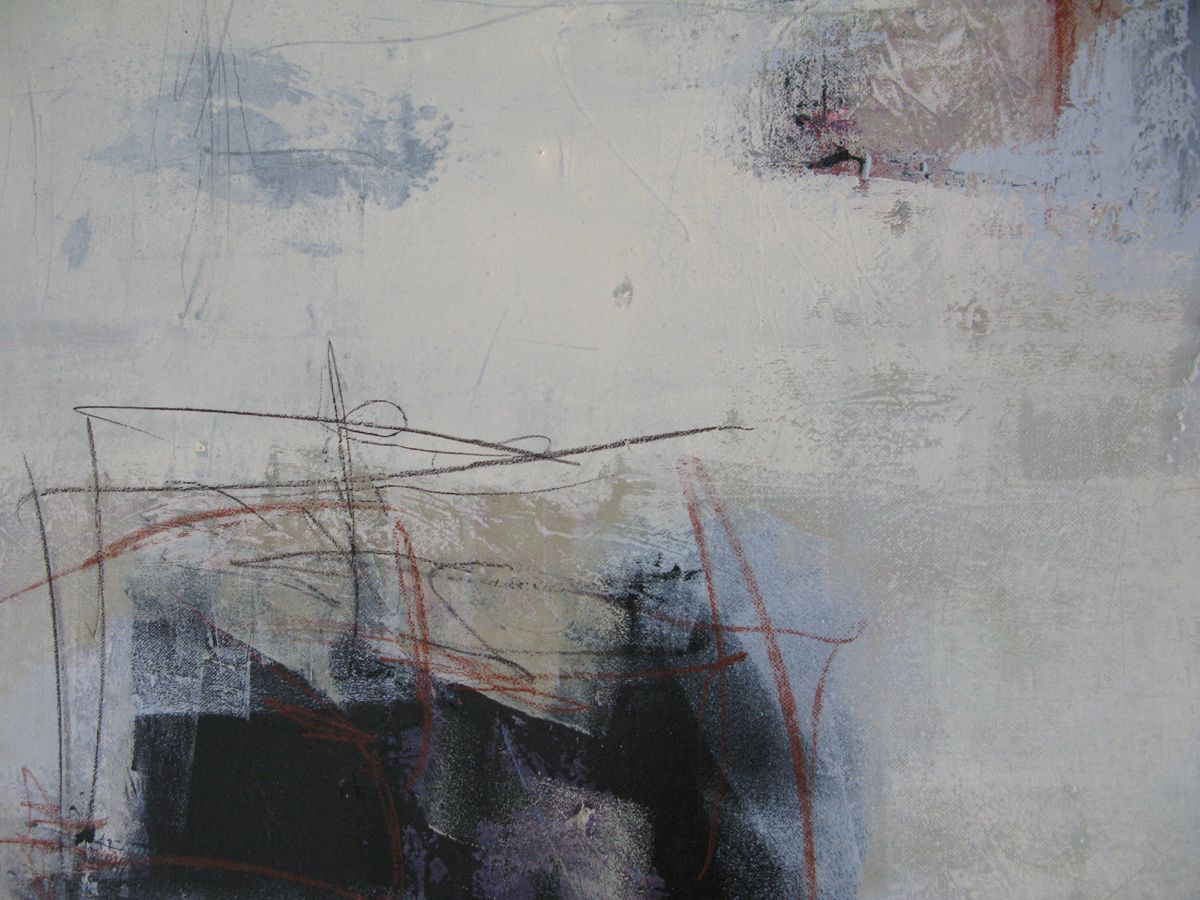 Tableau de TANIA CARRARA a pour titre Nuances Crème et noir style abstrait dim : TANIA CARRARAprix:950