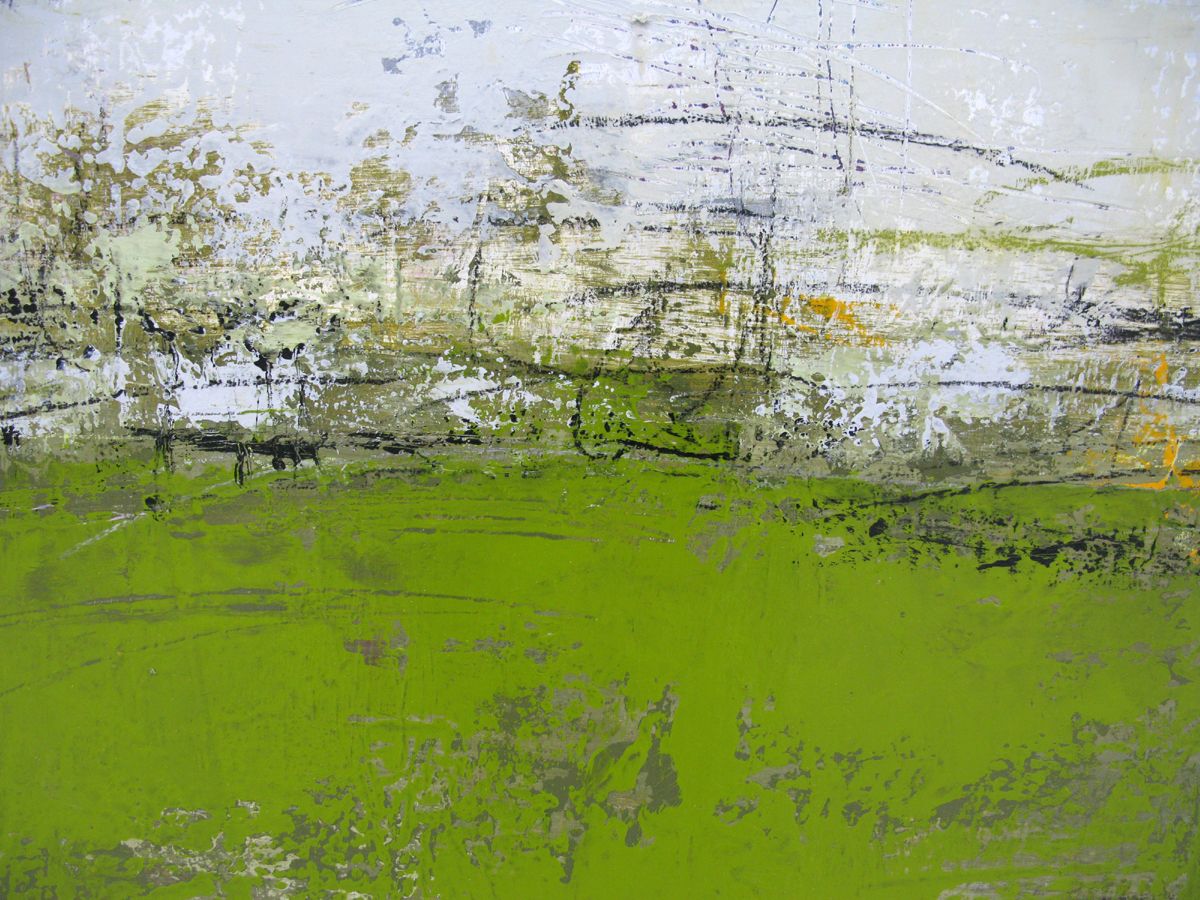 Tableau de TANIA CARRARA a pour titre Nuances Ciel et vert style abstrait dim : TANIA CARRARAprix:950