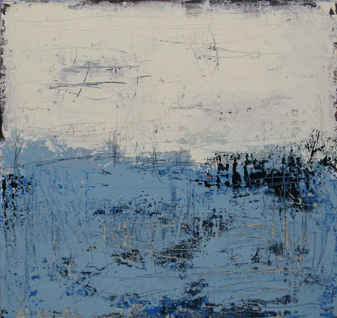 Tableau de TANIA CARRARA a pour titre Nuances Marines style abstrait dim : TANIA CARRARAprix:1100