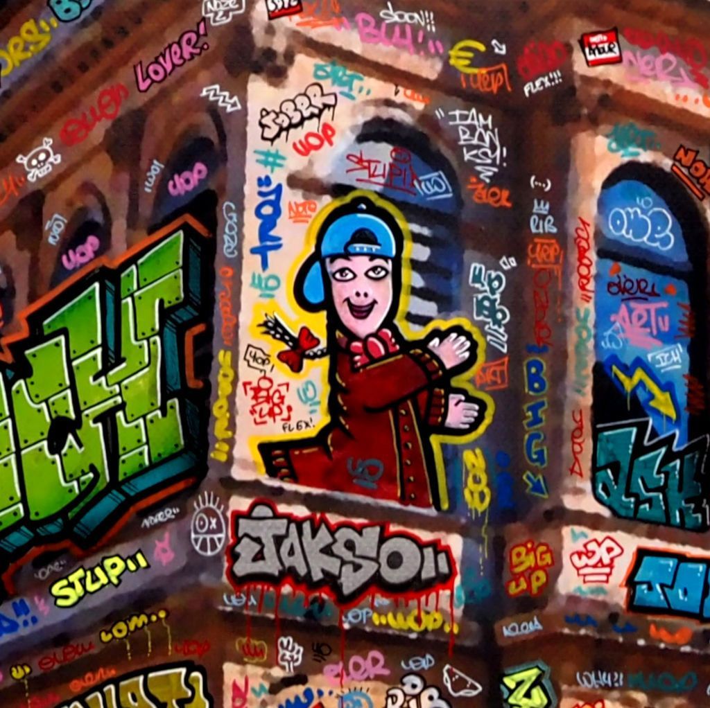 Editions d'art de BLACH a pour titre VIC Lyon Opéra Allstars style graffiti, street art dim : BLACHprix:120