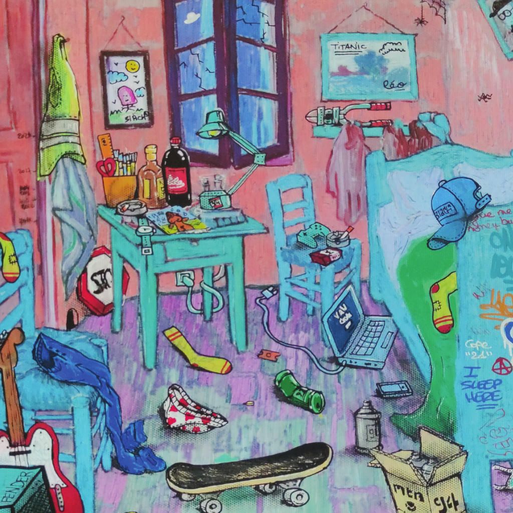 Editions d'art de BLACH a pour titre Van Blach room style street art dim : BLACHprix:60