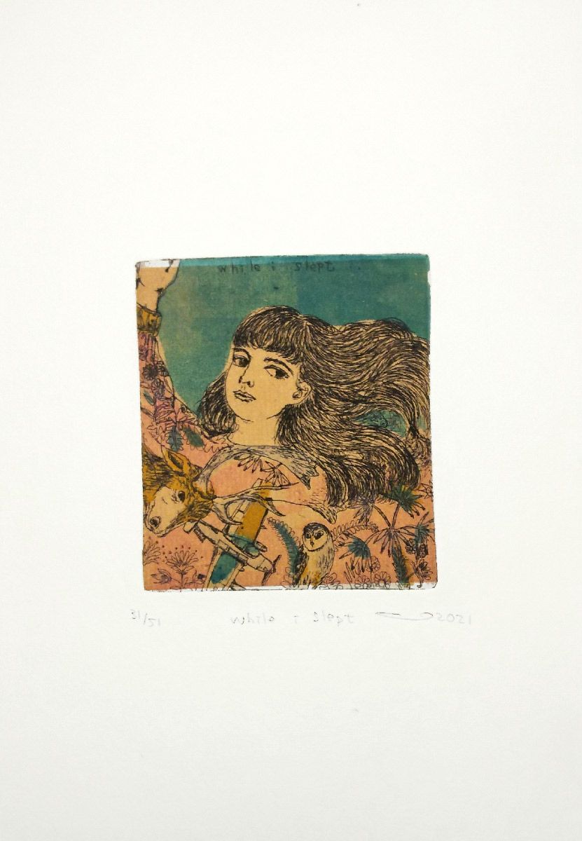 Editions d'art de ATSUKO ISHII a pour titre While I Slept style figuratif dim : ATSUKO ISHIIprix:60